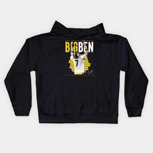 Ben Roethlisberger Kids Hoodie by Juantamad